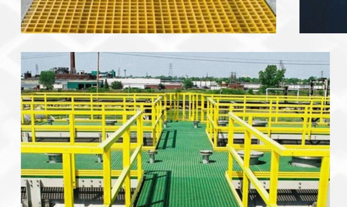 FRP green grating platform