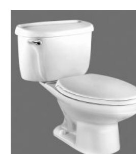 Two piece close coupled toilet
