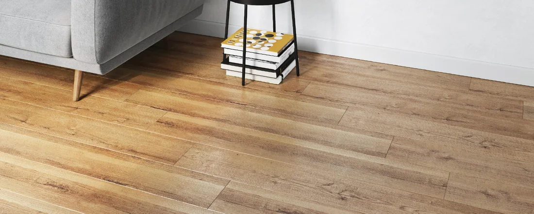 SPC wood flooring in a living room
