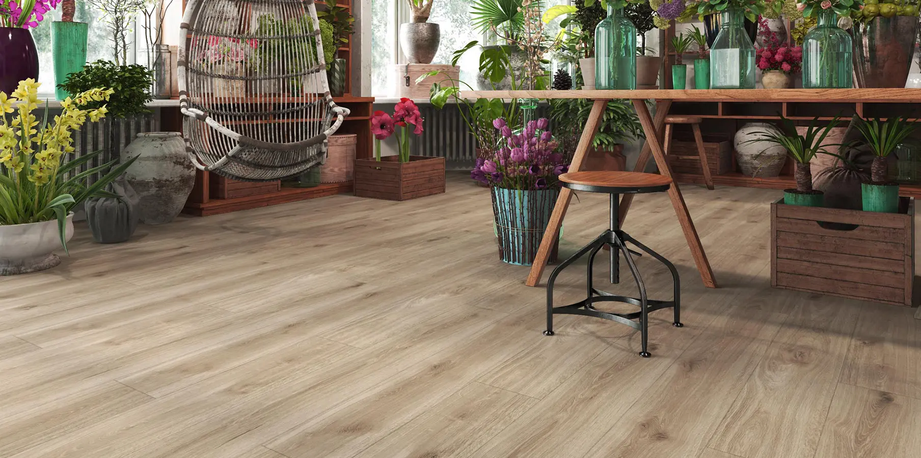 VOX laminate floor panels in interior